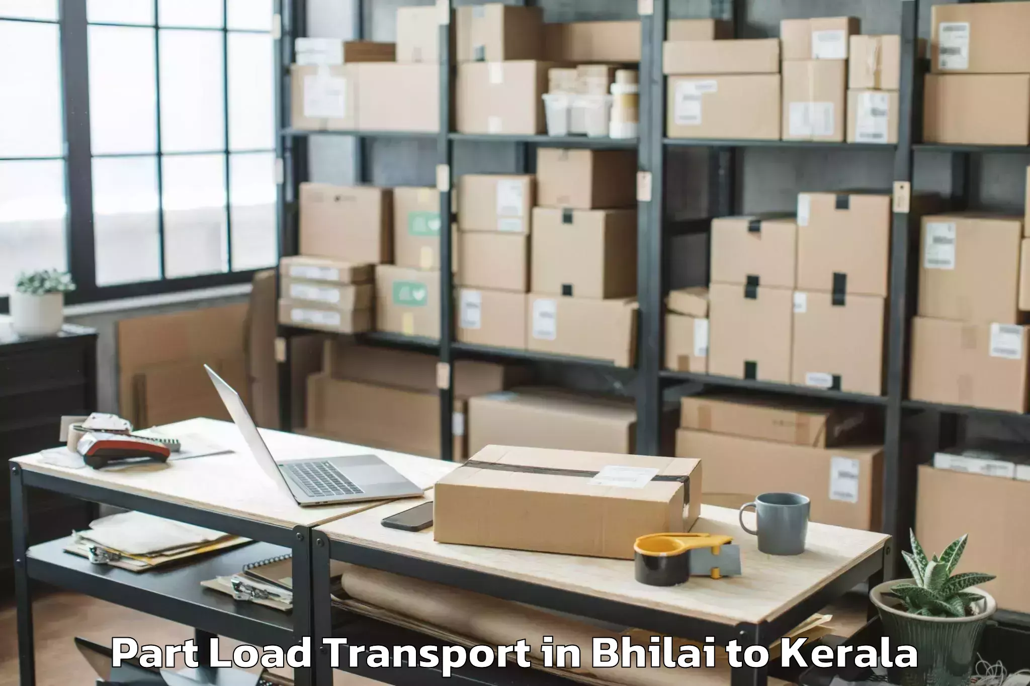 Discover Bhilai to Centre Square Mall Kochi Part Load Transport